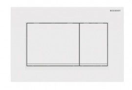 GEBERIT Sigma30 ovládací tlačítko pro 2 splachování, bílá/ bílá mat  115.883.11.1