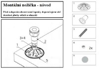 GELCO montážní nožičky pro vaničky   GNN5