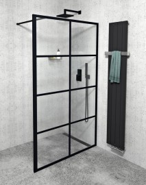 GELCO CURE BLACK sprchová zástěna 900 rám černý mat, sklo čiré   CB90