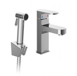 RAVAK CHROME CR 112.01 baterie umyvadlová stojánková, s bidetovou sprškou, chrom   X070167