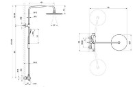 RAVAK DS 091.00 sloup sprchový posuvný, se setem, chrom   X07P643