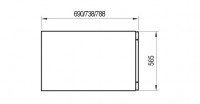 Ravak CLASSIC boční panel k vaně 70 cm CZ00110A00