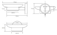BEMETA CORAL Mýdlenka skleněná 110x55x129 mm, barva měděné zlato lesk   158108042