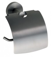 BEMETA GRAPHIT Držák toaletního papíru s krytem 140x155x80 mm, mosaz metalická šedá, mat   156112012