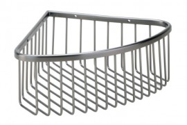 BEMETA GRAPHIT Polička do sprchy rohová 265x90x205 mm, mosaz metalická šedá, mat   156208312