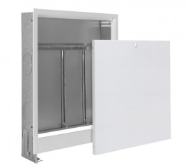 HERZ Skříň pro rozdělovače pod omítku, šířka 965 mm, výška 700-790 mm, hloubka 100-175 mm   SPU105