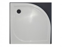 GELCO Q9 ERIKA sprchová vanička  900 x 900 mm, čtvrtkruhová, litý mramor, bílá   GC559
