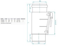 PLB - KGRE zpětná klapka vertikální DN110   FK200A0