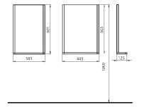 KOLO REKORD zrcadlo s osvětlením 38,3x60,5x12,5 cm 88417000