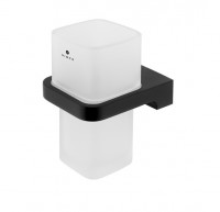 NIMCO MAYA držák na kartáčky, matné sklo x kov, černá   MAC 29058H-90