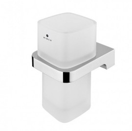 NIMCO MAYA držák na kartáčky, matné sklo x kov, chrom   MA 29058H-26