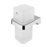 NIMCO MAYA držák na kartáčky, matné sklo x kov, chrom   MA 29058H-26