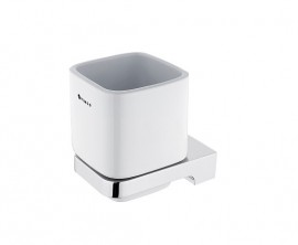 NIMCO MAYA držák na kartáčky, keramika x kov, bílá/chrom   MA 29058K-26