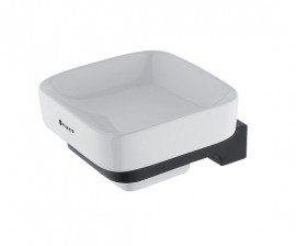 NIMCO MAYA mýdlenka keramika x kov, bílá/černá   MAC 29059K-90