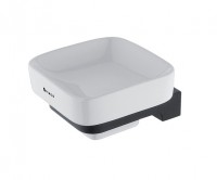 NIMCO MAYA mýdlenka keramika x kov, bílá/černá   MAC 29059K-90