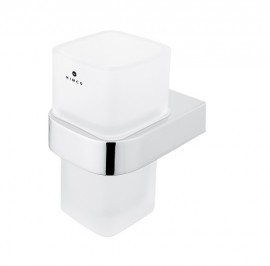 NIMCO NIKAU držák na kartáčky, matné sklo x kov, chrom   NK 30058H-26