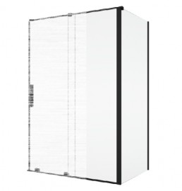 SanSwiss AMALIA D35F3 boční stěna pevná,na straně stěny š.800mm,černá,sklo čiré D35F30800607