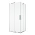 SanSwiss AMALIA D35SE2L rohový vstup,posuvné dveře levé  800-1200 aluchrom,sklo čiré D35SE2LSM15007