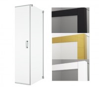 SanSwiss CADURA CAT1 boční stěna pevná, šířka 1100 mm zlatá, sklo Shade CAT11101268