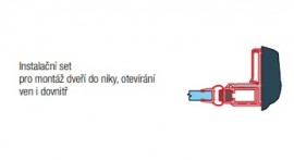 SanSwiss CADURA instalační set pro montáž do niky, černá   V2.CA.SM1.06