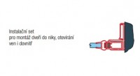 SanSwiss CADURA instalační set pro montáž do niky, černá   V2.CA.06