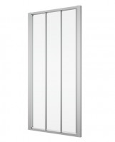 SanSwiss DIVERA D22S3 třídílné posuvné dveře šířka 900 aluchrom, sklo Screen D22S30905087