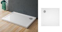 SanSwiss CINCO W35Q sprchová vanička, čtvercová 700 x 700 mm, akrylát, bílá lesk   W35Q07004