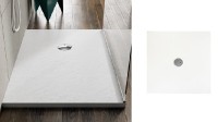 SanSwiss ROCKER W33Q sprchová vanička, čtvercová 800 x 800 mm, akrylát, bílá   W33Q08009