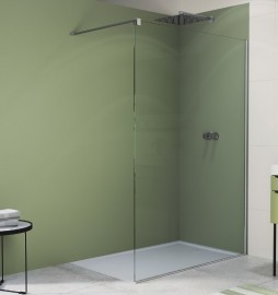 SanSwiss WALK-IN EASY STR4PX pevná stěna samostatná,v.2250 š.1200-1600 aluchrom,čiré STR4PXSM25007
