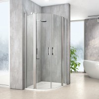 ROLTECHNIK MELINA sprchový kout,čtvrtkruh MID55 800x2000 brilant, čiré sklo   MI D55 080200 VPE