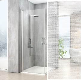 ROLTECHNIK MELINA sprchové dveře MIPIG 1000x2000 brilant, čiré sklo   MI PIG 100200 VPE