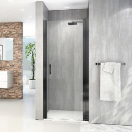 ROLTECHNIK MELINA sprchové dveře MIPIV 900x2000 černá, čiré sklo   MI PIV 090200 NPE