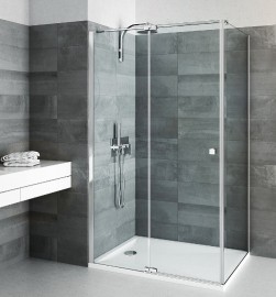 ROLTECHNIK ELEGANT NEO sprchová boční stěna BIFXP 900x2000 brilant, čiré sklo   BI FXP 09020 VPE