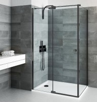ROLTECHNIK ELEGANT NEO sprchová boční stěna BIFXP 800x2000, černá, čiré sklo   BI FXP 08020 NPE