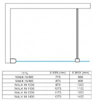 ROLTECHNIK WALKIN sprchová zástěna CITWF 800x2000 brilant, potisk   CI TWF 08020 VIF