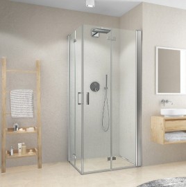 ROLTECHNIK CARIBA sprchové dveře2-dílné CI2CR 900 pravé, brilant, čiré sklo   CI 2CR 090200 VPE