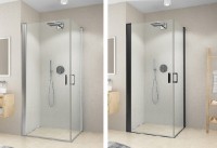 ROLTECHNIK CARIBA sprchové dveře CIPIG 800x2000 černá, čiré sklo   CI PIG 080200 NPE