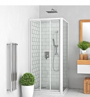 ROLTECHNIK boční stěna LLBD 1000 výplň transparent, rám bílý   412-1000000-04-02