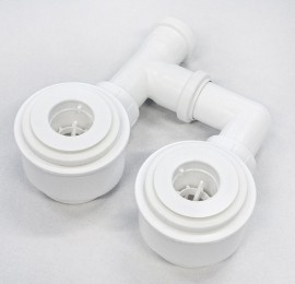 ROLTECHNIK sifon vaničkový Prestol dvojitý 2x pr. 60 mm, samočistící   8100300