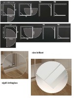 ROLTECHNIK Tower Line sprchová boční stěna TBL 1000 výplň intimglass,rám brillant  725-100000L-00-20