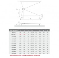 ROLTECHNIK MARMO NEO SQUARE sprchová vanička 1400x800x30,obdélník,litý mramor,bílá  MAN SQ 140080 2E