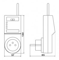ELEKTROBOCK - BT23 RF bezdrátový termostat s dotykovým ovládáním   0612