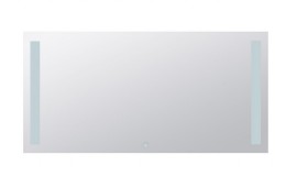 BEMETA Zrcadlo s LED bočním osvětlením  1200x600mm, 4,99 W, sklo čiré, barva  stříbrná   101301157