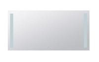 BEMETA Zrcadlo s LED bočním osvětlením  1200x600mm, 4,99 W, sklo čiré, barva  stříbrná   101301157
