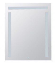BEMETA Zrcadlo s LED horním a bočním osvětlením, 600x800mm, sklo čiré, barva  stříbrná   101401107