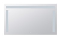 BEMETA Zrcadlo s LED horním a bočním osvětlením, 1000x600mm,sklo čiré, barva stříbrná   101401137