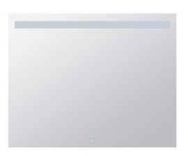 BEMETA Zrcadlo s LED horním osvětlením 1000x800mm, 4,99 W, sklo čiré, barva  stříbrná   101201147