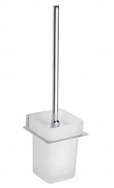 BEMETA NIKI WC štětka miska sklo 105x375x135 mm, chrom, barva stříbrná 153113012
