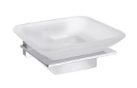 BEMETA NIKI Mýdlenka skleněná 100x40x110 mm, chrom, barva stříbrná 153108022