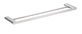 BEMETA ORGANIC Držák ručníků dvojitý,  640x20x124 mm, nerez, barva stříbrná   157104051